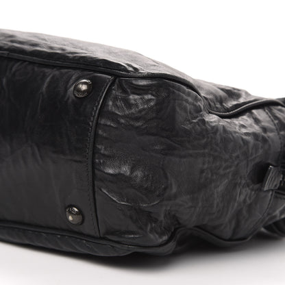 Prada Nappa Antique Shoulder Bag Black 9 of 12