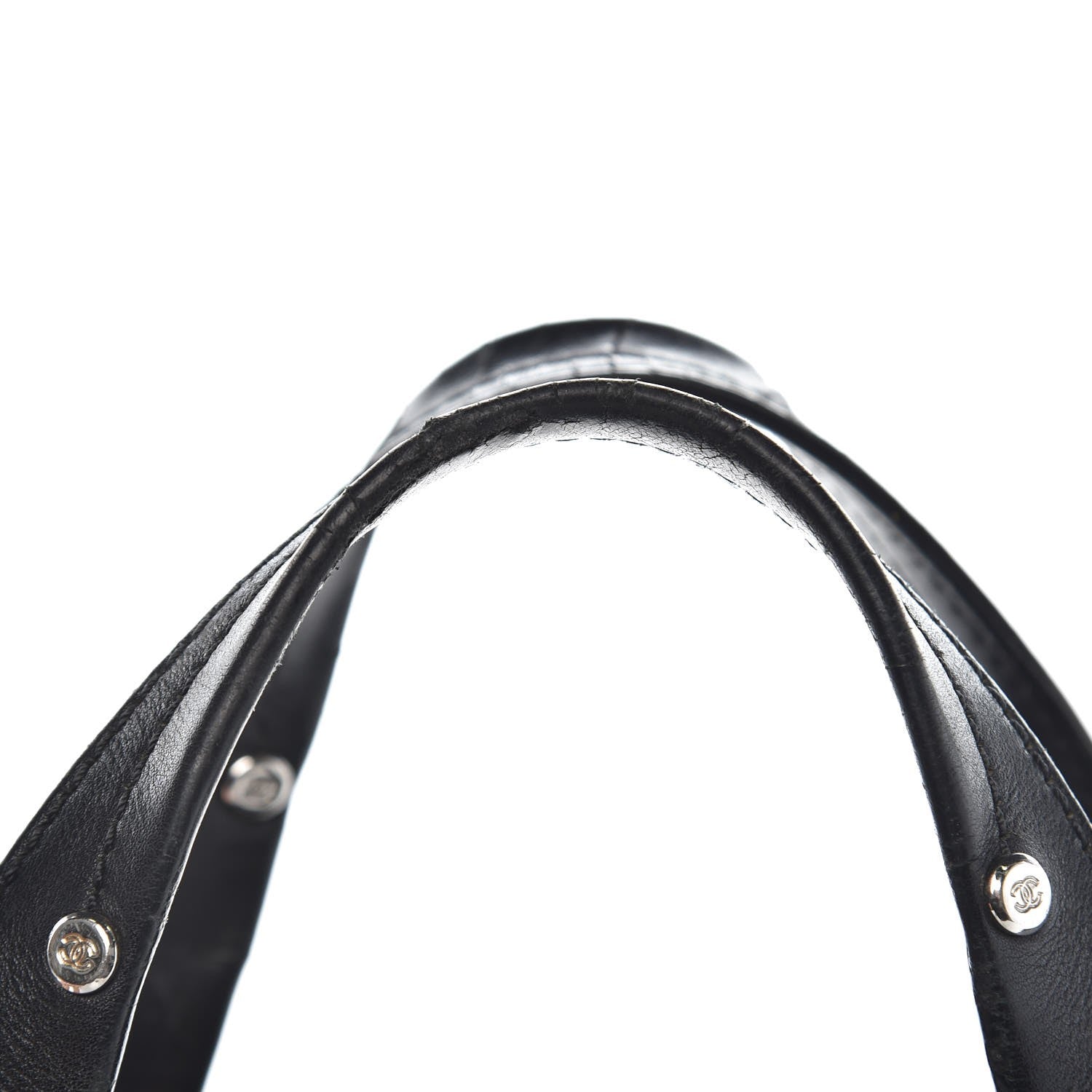 Chanel Calfskin Chevron CC All Day Long Boston Black 14 of 14