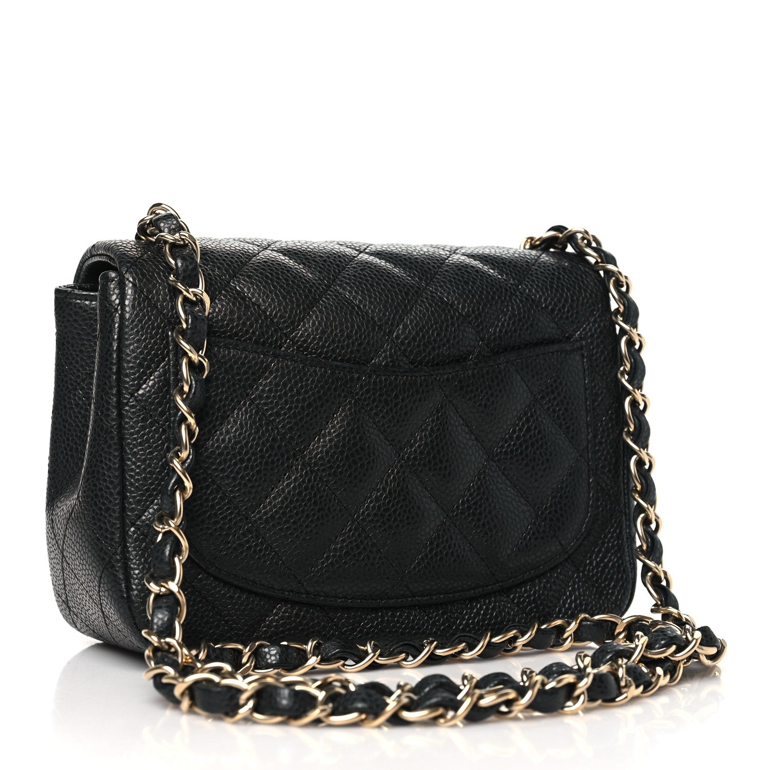Chanel Caviar Quilted Mini Square Flap Dark Grey 3 of 10