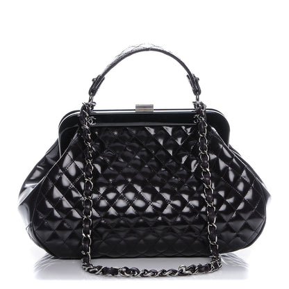 Chanel Glazed Calfskin Quilted Mademoiselle Small Frame Bag Purple 1 of 9
