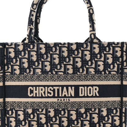 Christian Dior Oblique Small Book Tote Blue Multicolor 8 of 13
