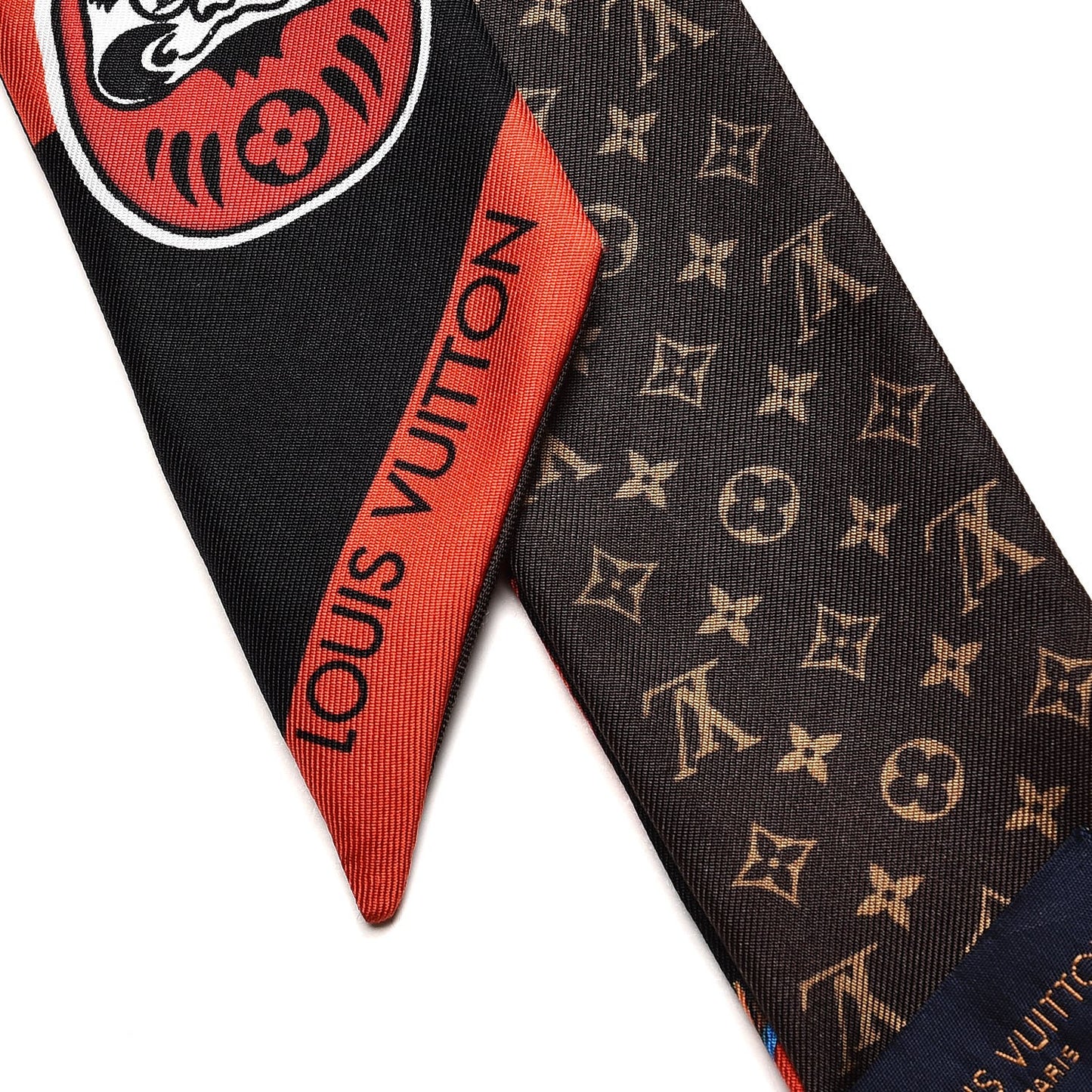 Silk Monogram Kabuki Stickers BB Bandeau Black