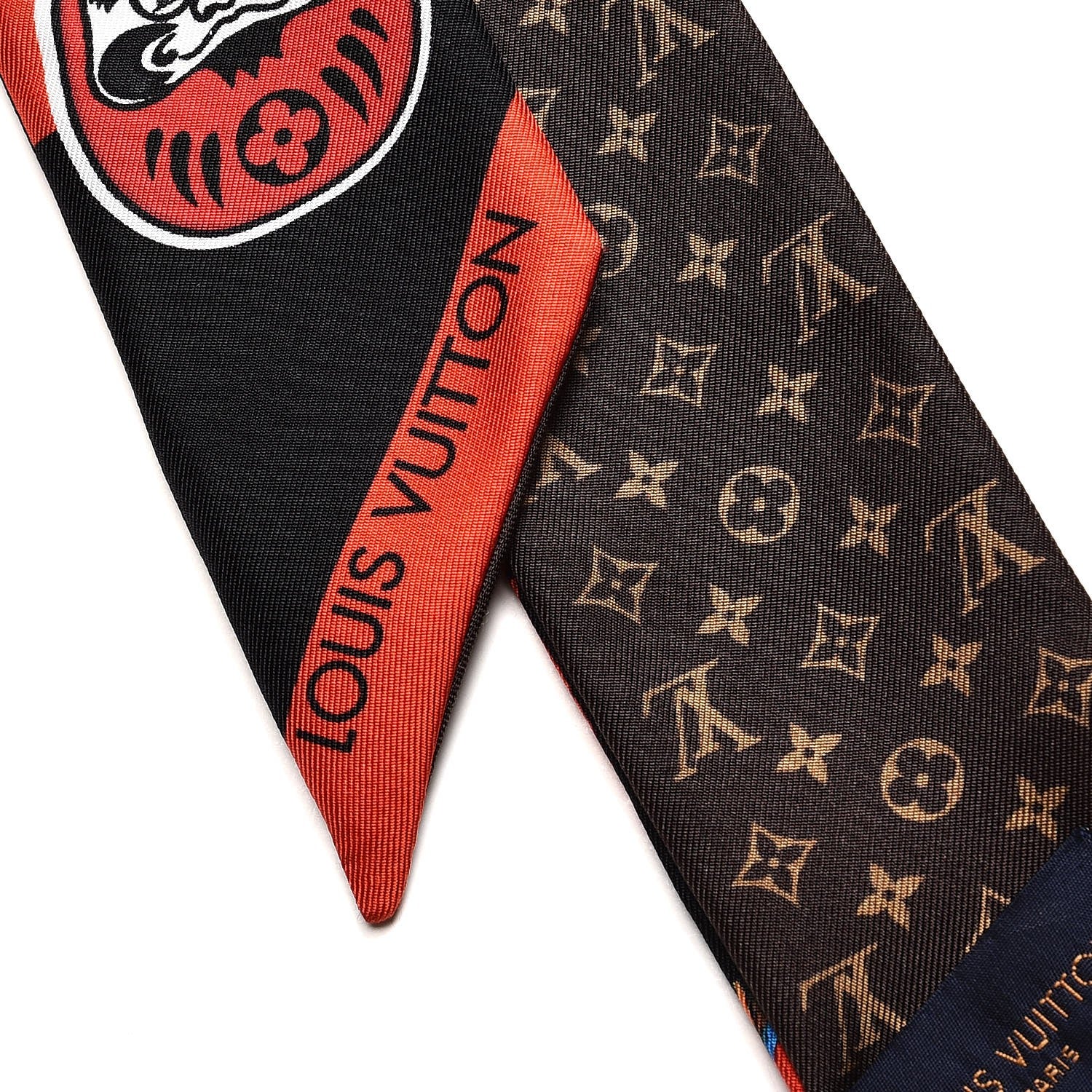 Louis Vuitton Silk Monogram Kabuki Stickers BB Bandeau Black 3 of 5