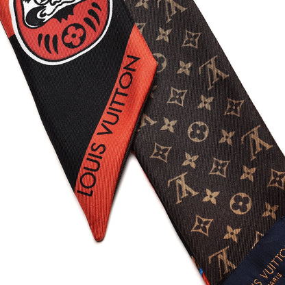 Louis Vuitton Silk Monogram Kabuki Stickers BB Bandeau Black 3 of 5