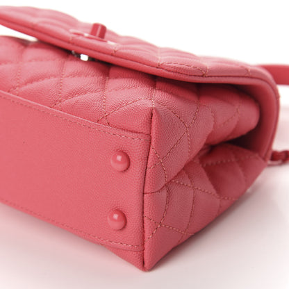 Chanel Caviar Quilted Incognito Extra Mini Coco Handle Flap Pink 7 of 11