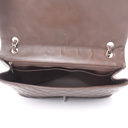 Chanel Lambskin Quilted Maxi Single Flap Brown 5 of 16