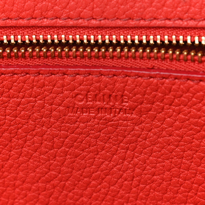 Celine Crisped Calfskin Medium Tie Knot Tote Vermillion 6 of 17