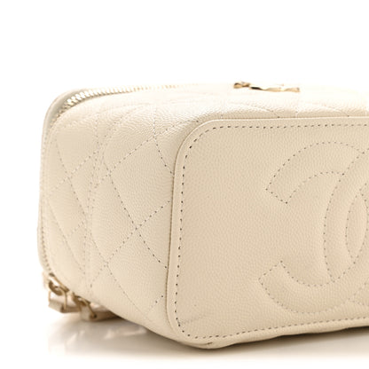 Chanel Caviar Quilted Trendy Handle Mini Vanity Ecru 9 of 10