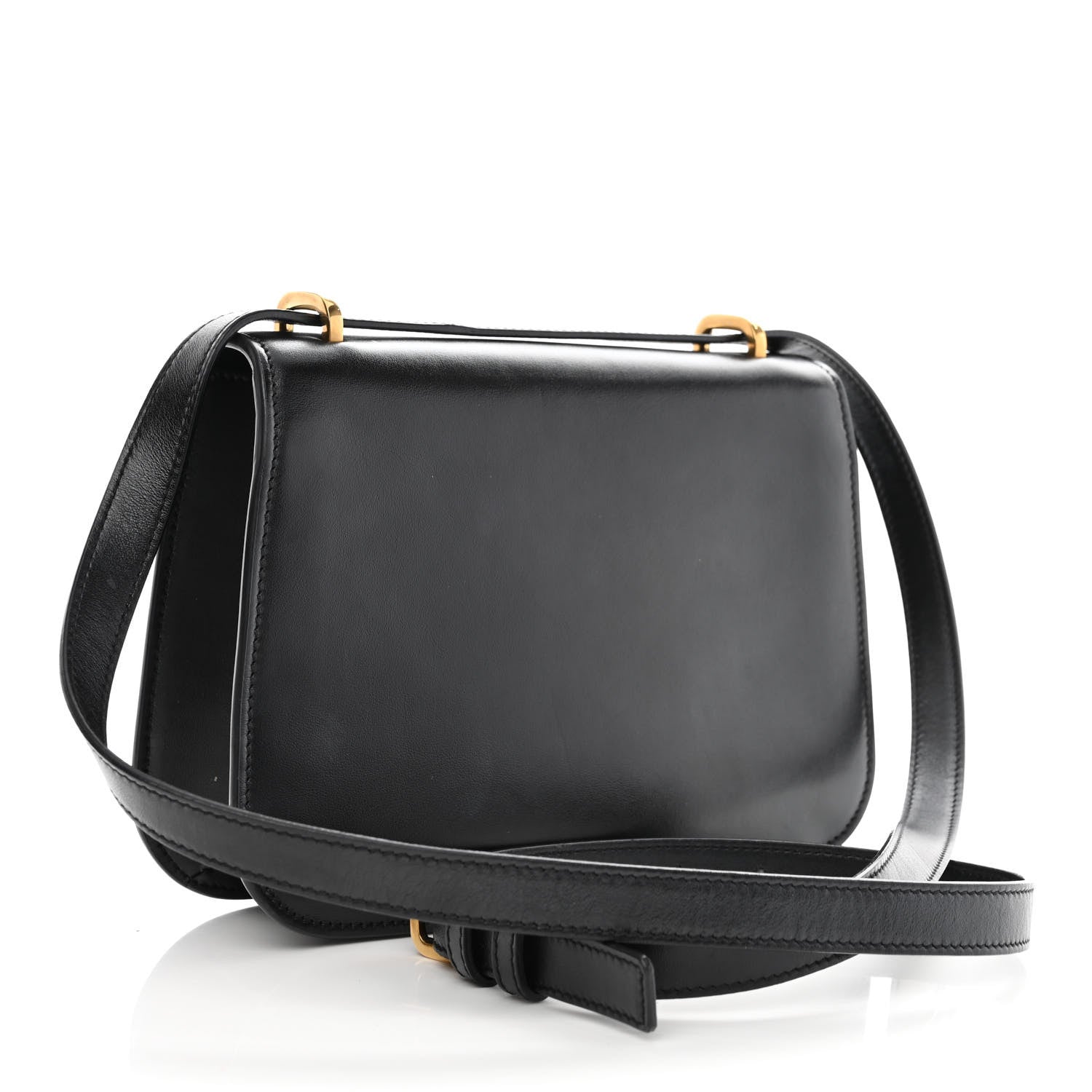 Saint Laurent Smooth Calfskin Small Spontini Saddle Bag Black 3 of 11