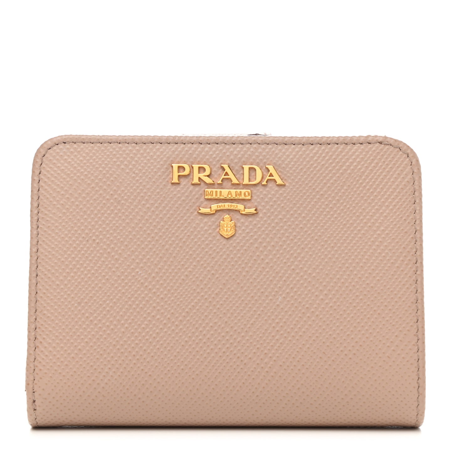 Saffiano Metal Compact Wallet Cipria