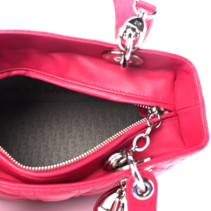 Christian Dior Lambskin Cannage Medium Lady Dior Pink 4 of 4