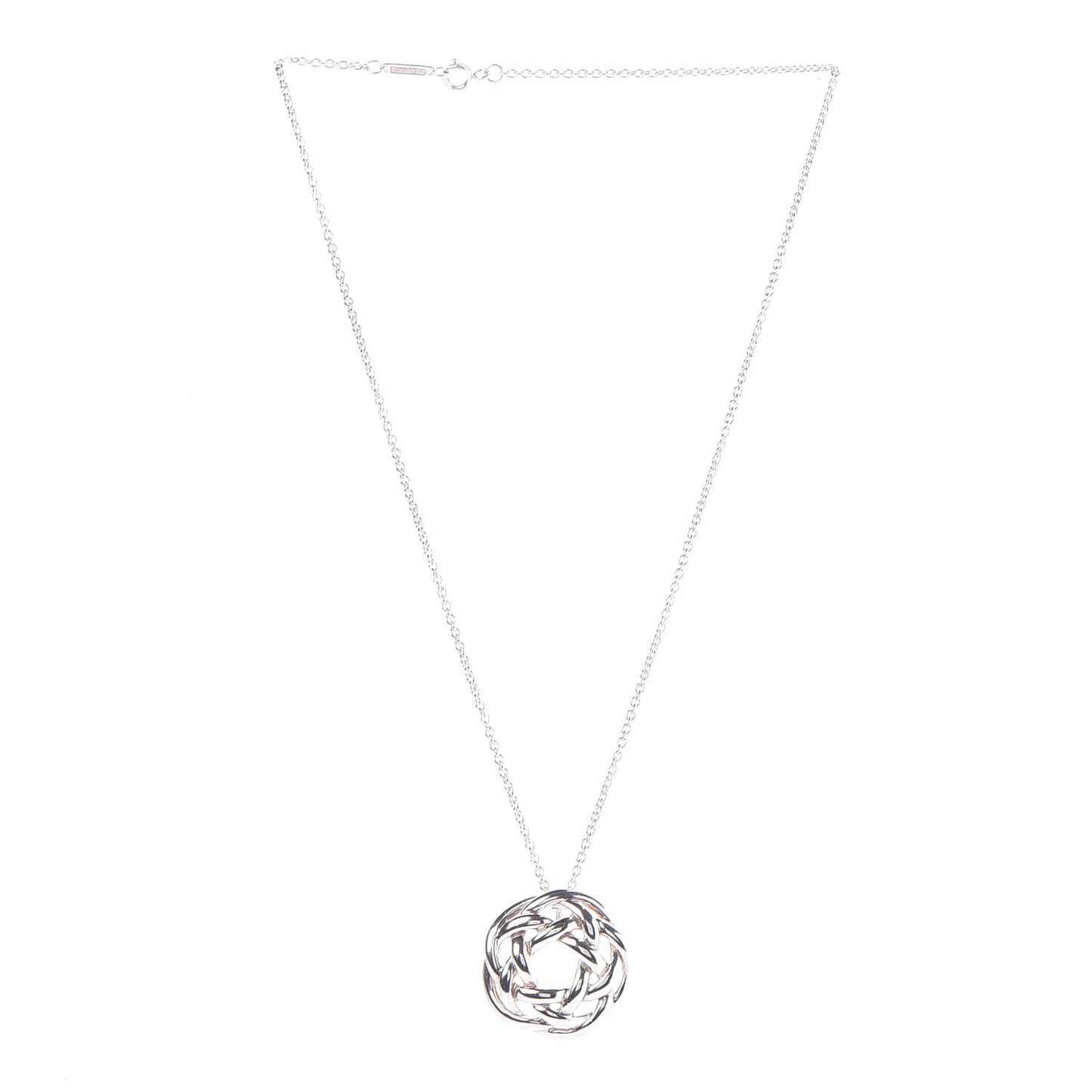 Sterling Silver Love Knot Pendant Necklace