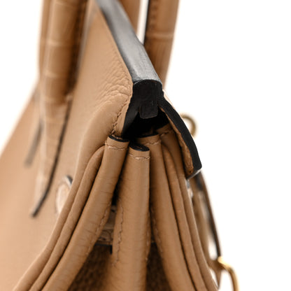 Hermes Togo Matte Alligator Birkin Touch 25 Chai 19 of 25