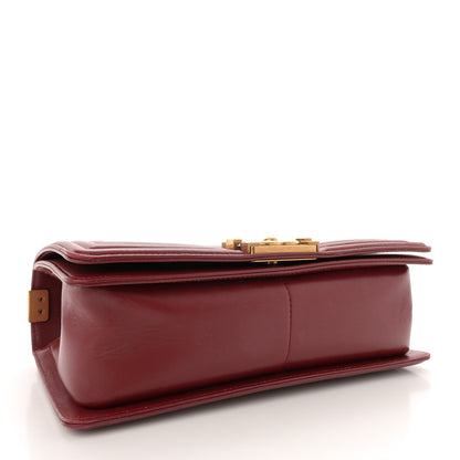 Chanel Lambskin Quilted Medium Boy Flap Dark Red 4 of 15