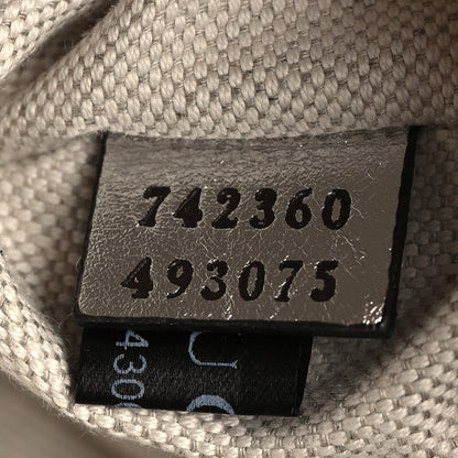 Gucci Metallic Sakai Be Green Calfskin Diagonal Stitched Small Blondie Shoulder Bag Silver 7 of 11