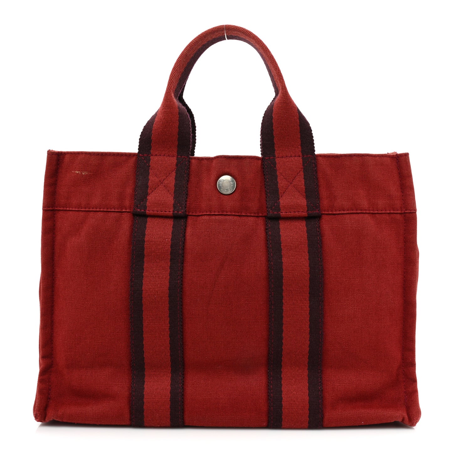 Canvas Herline PM Tote Red