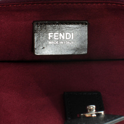 Fendi Vitello Elite Regular 2Jours Tote Black Vino 7 of 11