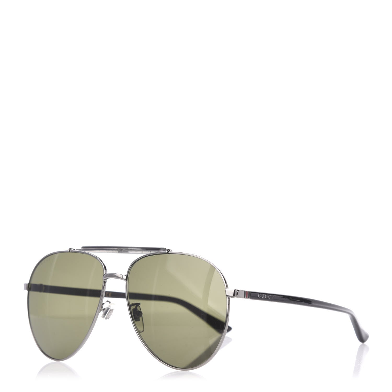Gucci Metal Aviator Sunglasses GG0014S Black 1 of 7