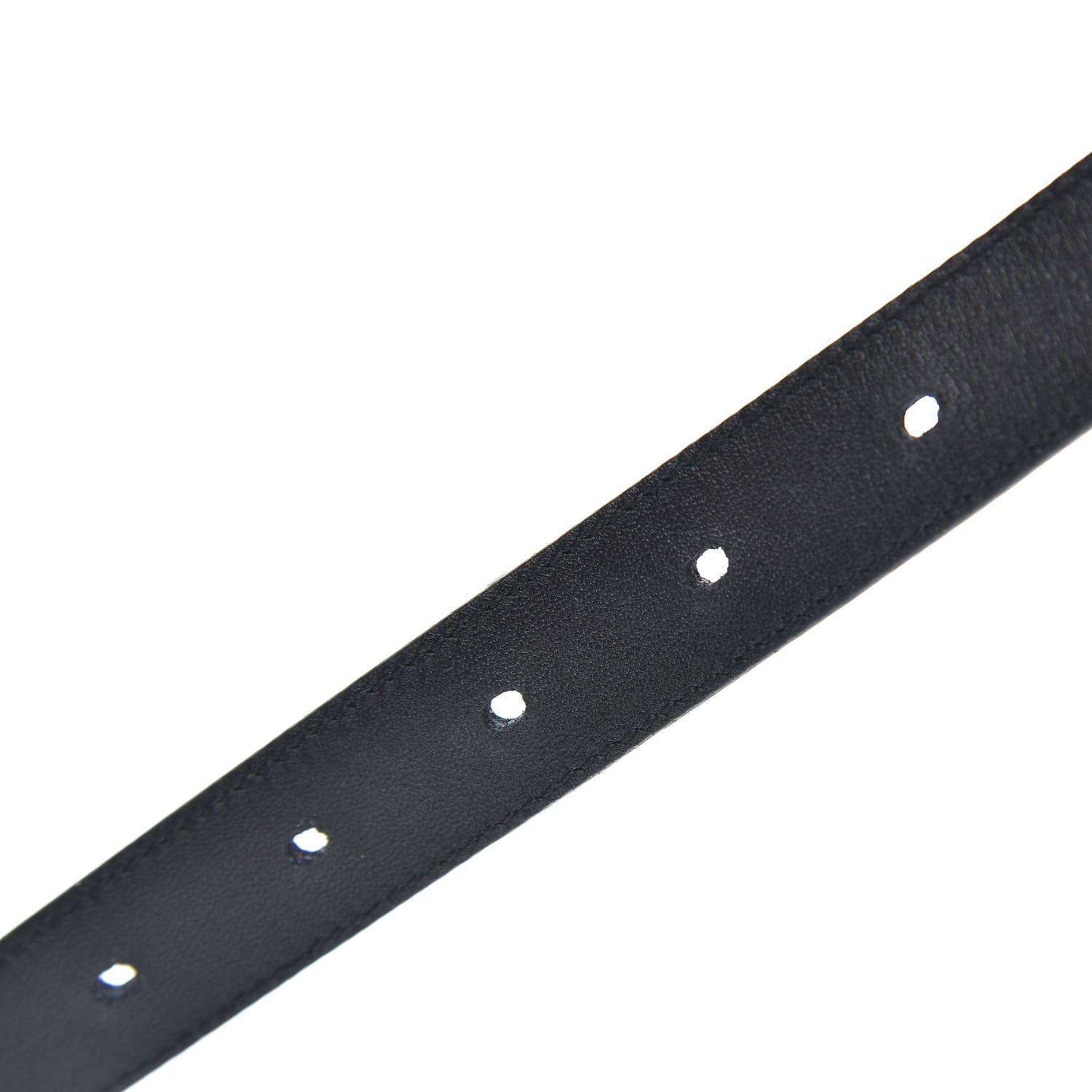 Saint Laurent Grain De Poudre Monogram Passant Buckle Belt 85 Black 5 of 5