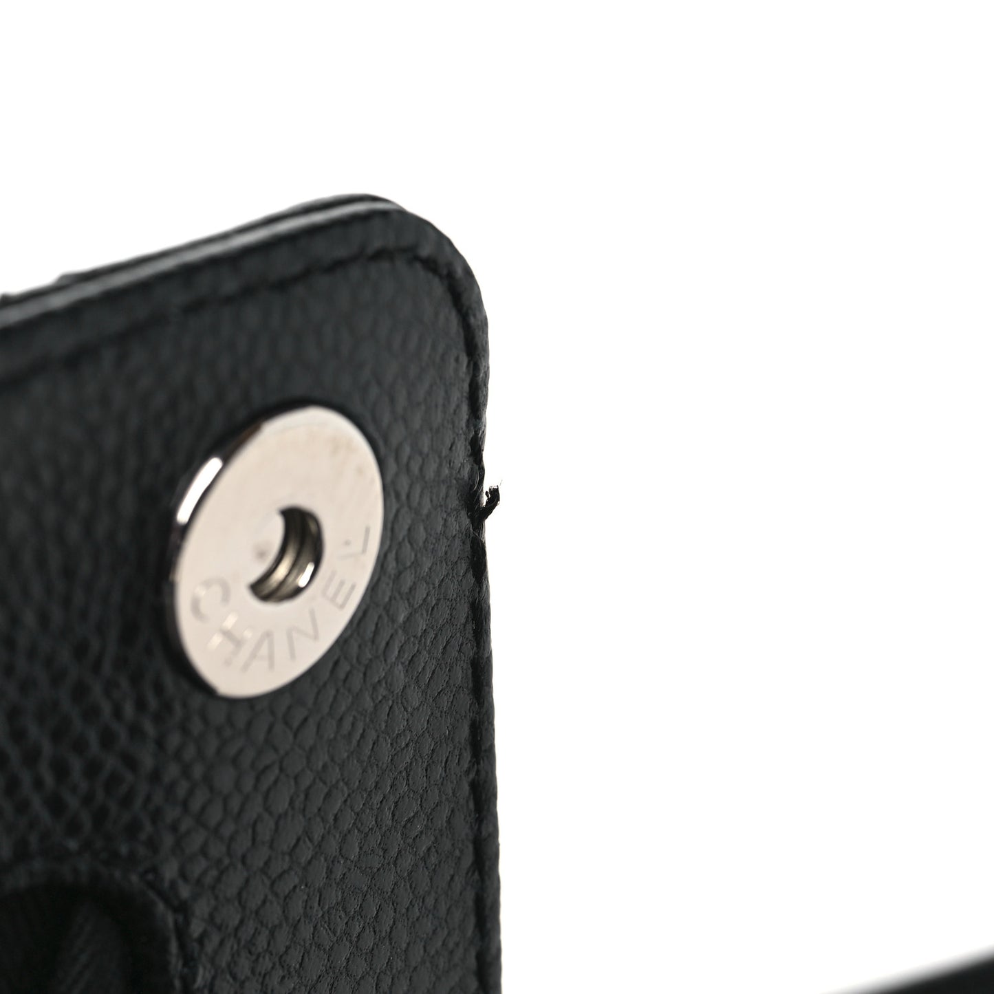 Caviar Quilted CC Large Clutch Black