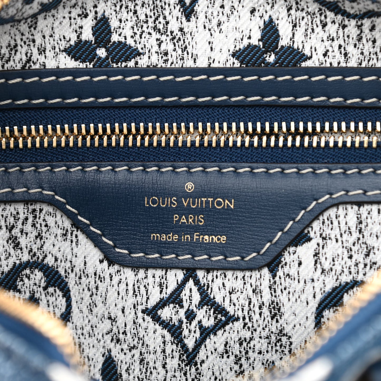 Monogram Jacquard Denim Speedy Bandouliere 25 Bleu