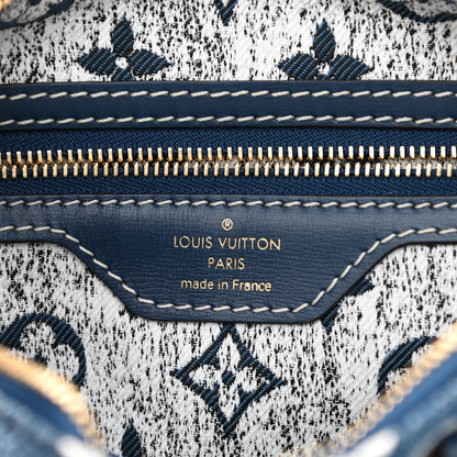 Louis Vuitton Monogram Jacquard Denim Speedy Bandouliere 25 Bleu 6 of 11
