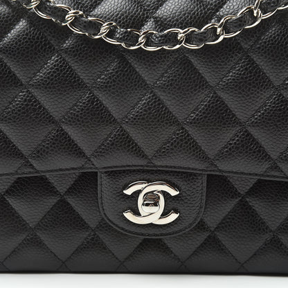 Chanel Caviar Quilted Medium Double Flap Black 8 of 11