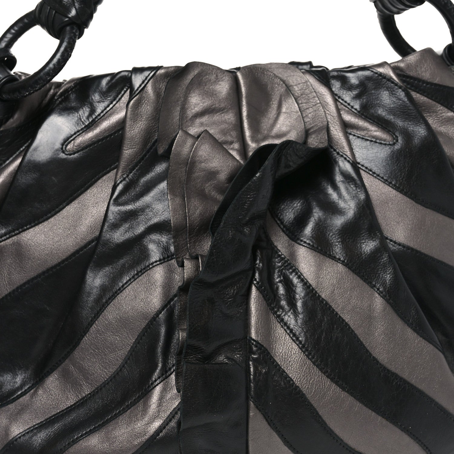 Prada Vitellino Mordo Hobo Graphite 7 of 9