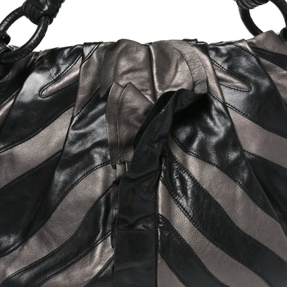 Prada Vitellino Mordo Hobo Graphite 7 of 9