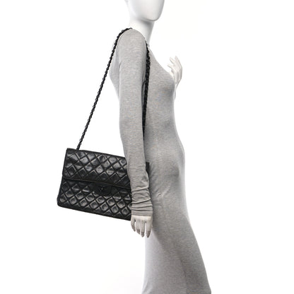 Chanel Lambskin Quilted Jumbo Single Flap So Black 2 of 11