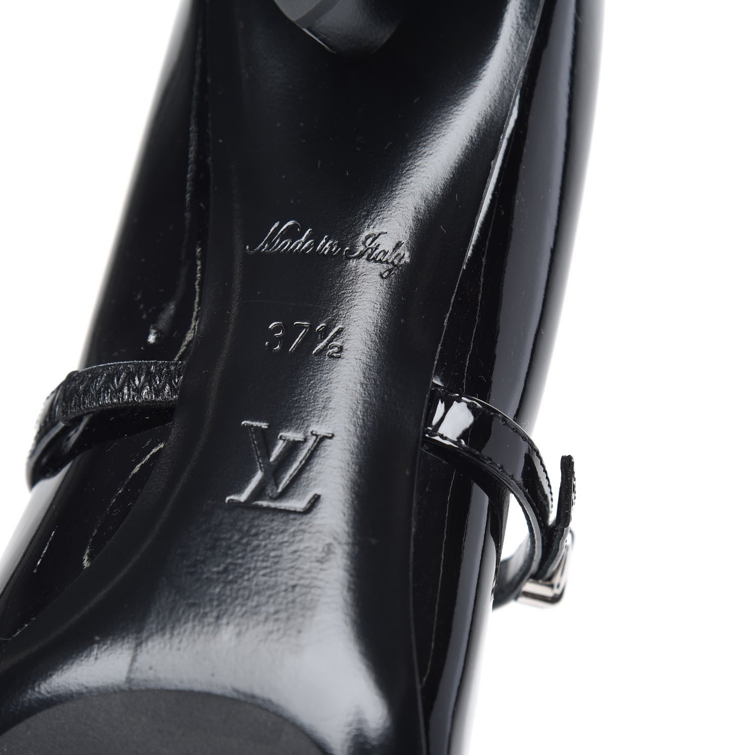 Louis Vuitton Patent Uniformes Silhouette Pumps 37.5 Black 7 of 8