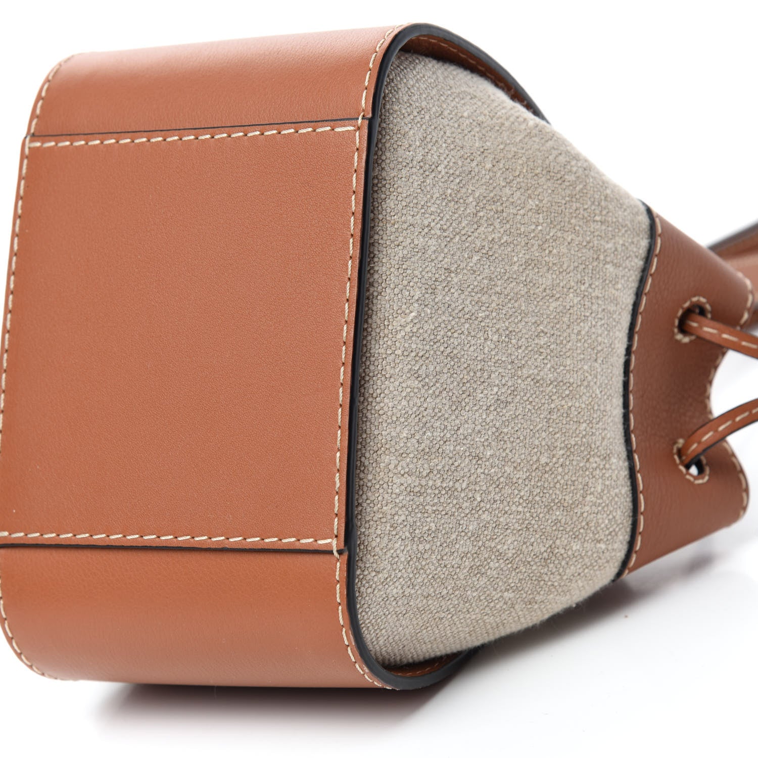 Loewe Calfskin Canvas Mini Hammock Shoulder Bag Natural Tan 7 of 12