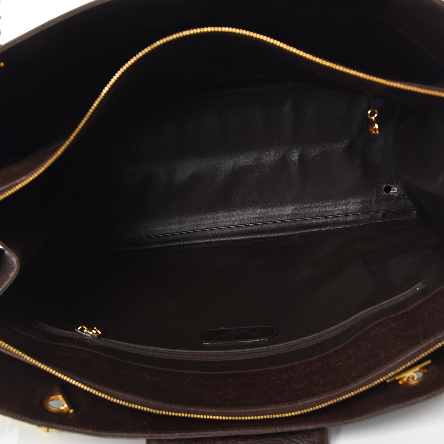 Chanel Caviar XL Weekender Bag Brown 7 of 9