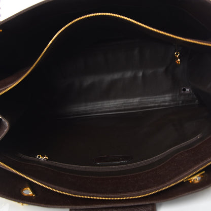 Chanel Caviar XL Weekender Bag Brown 7 of 9