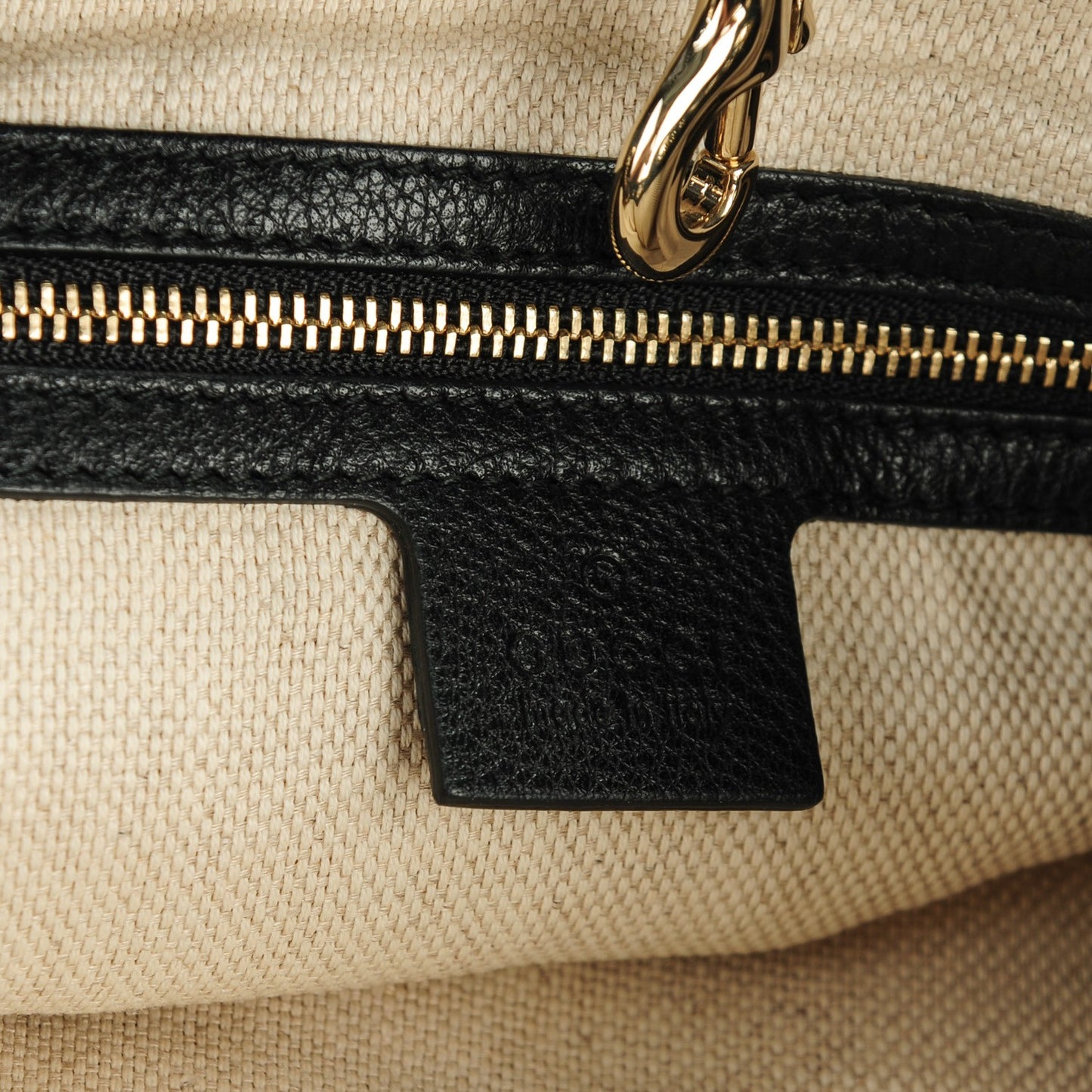 Pebbled Calfskin Medium Soho Chain Shoulder Bag Black
