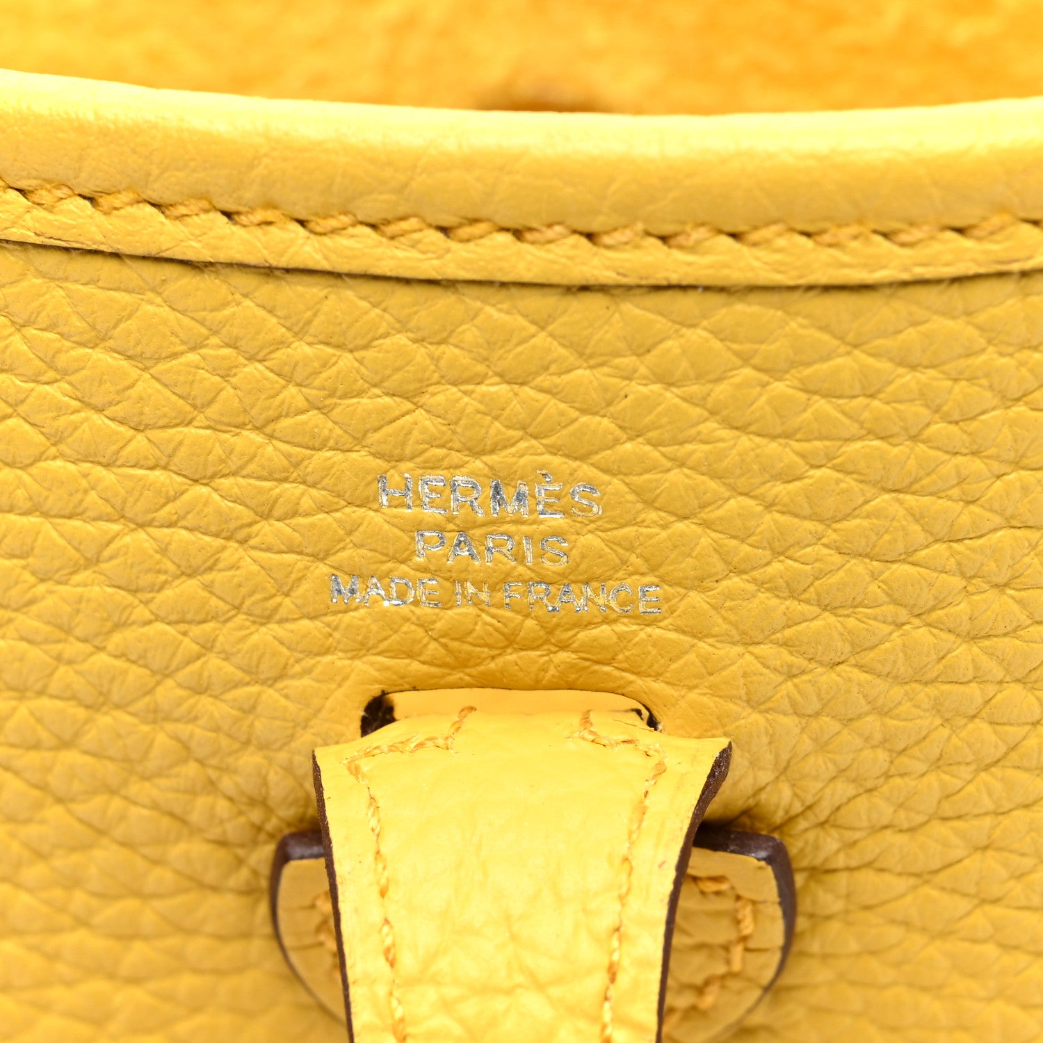 Hermes Taurillon Clemence Evelyne TPM Jaune Ambre 6 of 10