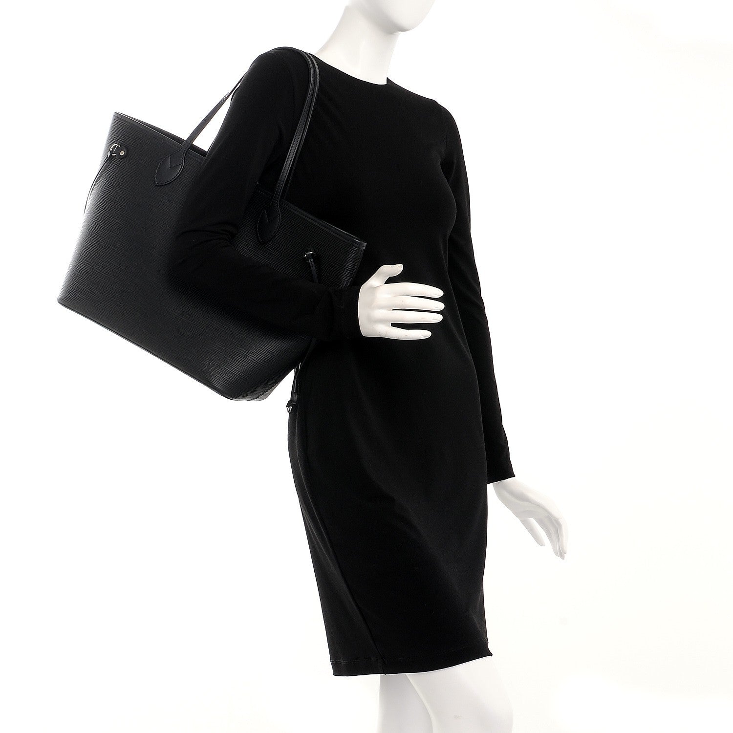 Louis Vuitton Epi Neverfull MM Black 2 of 6