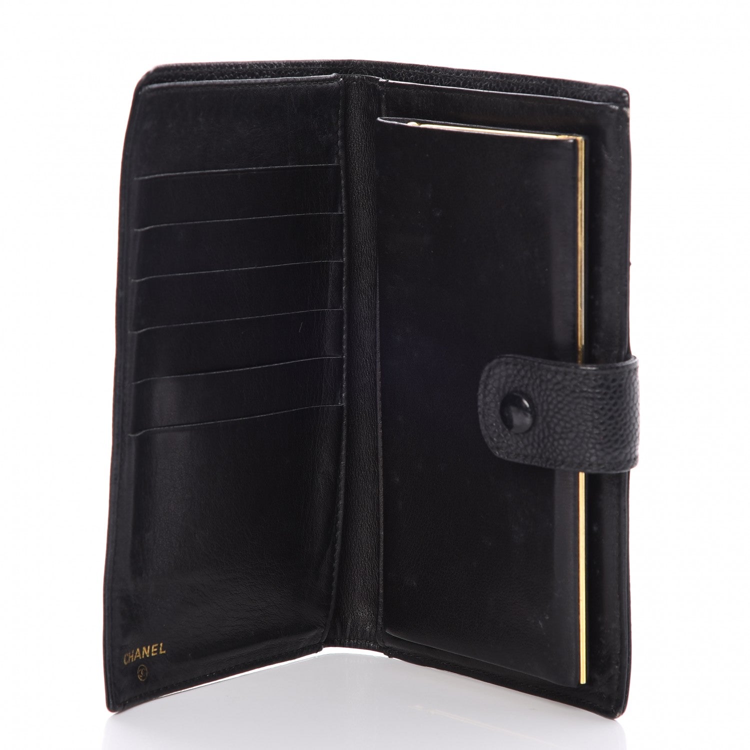 Chanel Caviar Timeless CC French Wallet Black 5 of 10