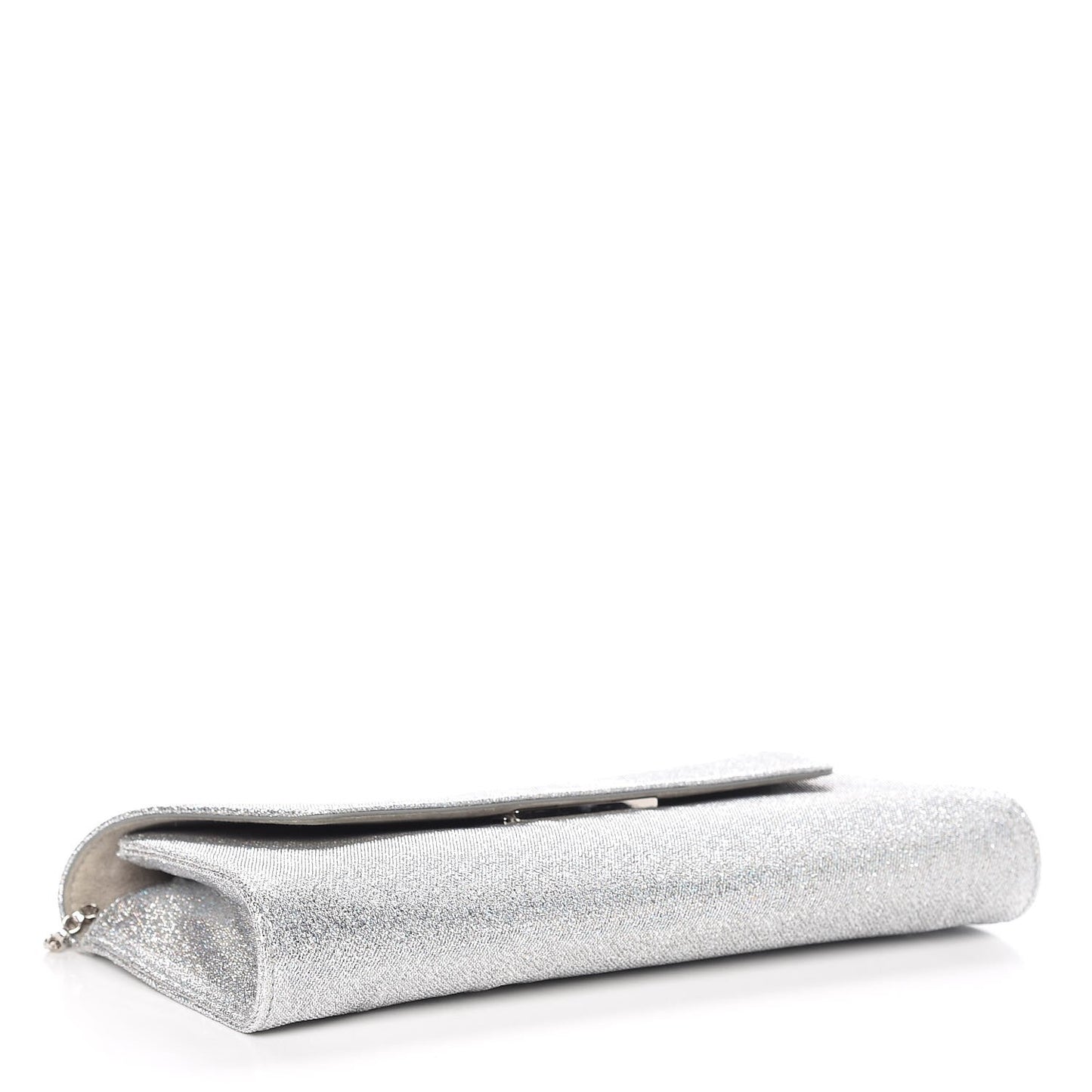 Glitter Fabric Vero Dodat Clutch Silver