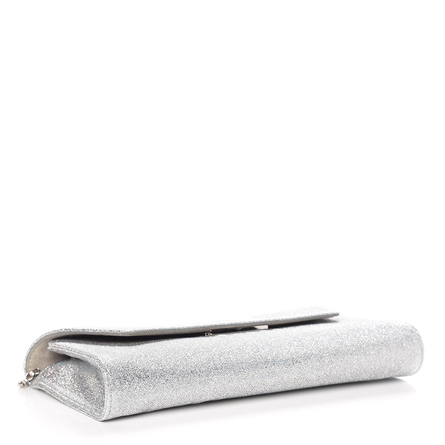 Christian Louboutin Glitter Fabric Vero Dodat Clutch Silver 4 of 6