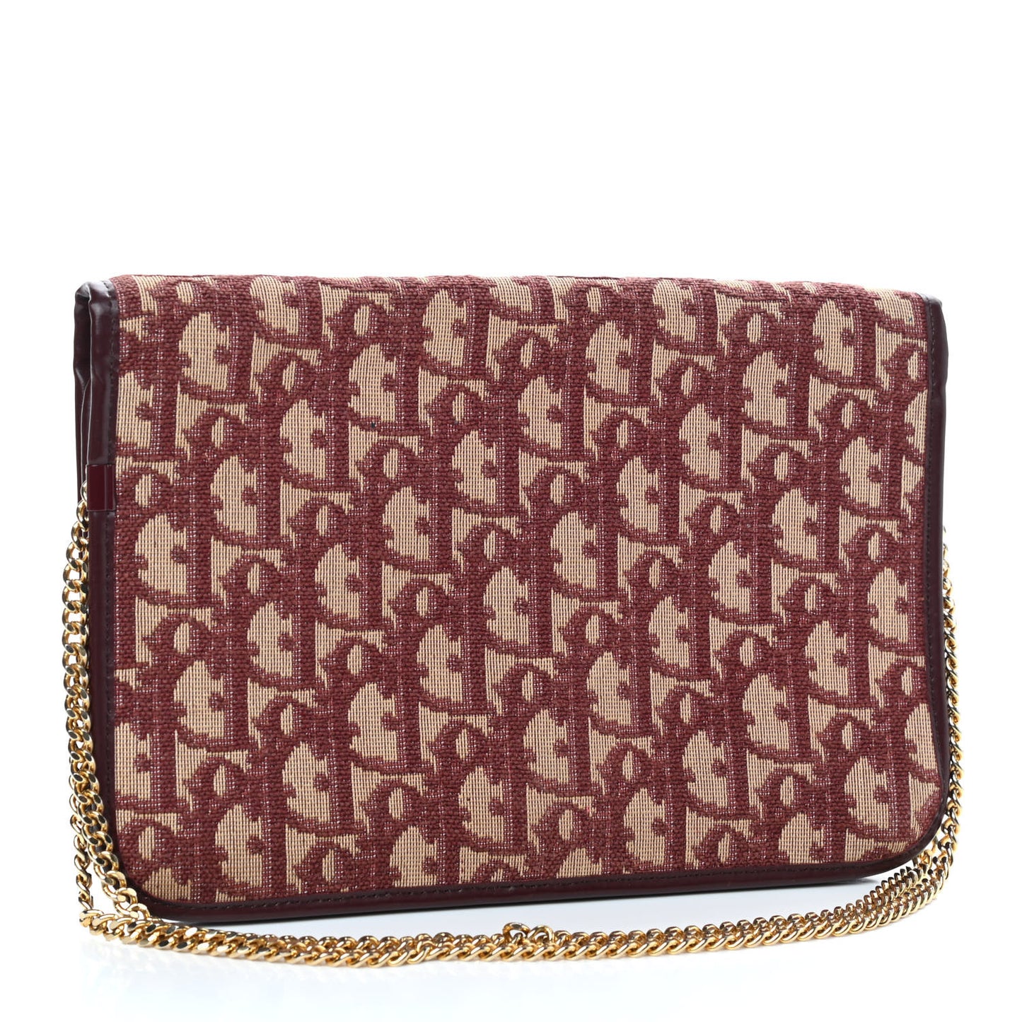 Monogram Chain Flap Burgundy