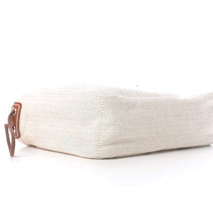 Hermes Canvas Barenia Fourbi 20 PM Pouch Naturel Fauve 7 of 9