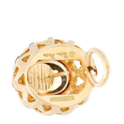 Tiffany 18K Yellow Gold Citrine Paloma Picasso Basket Earrings 4 of 4