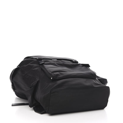 Burberry Nylon Calfskin Logo Detail Backpack Black 3 of 9