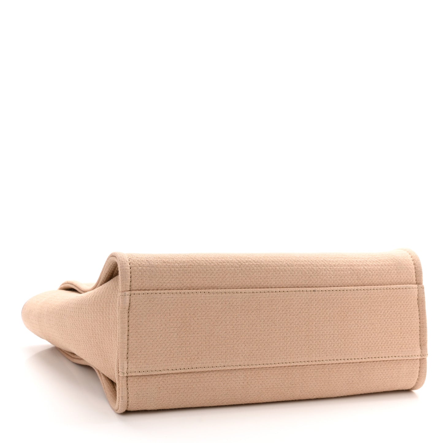 Mixed Fibers Small Deauville Tote Beige