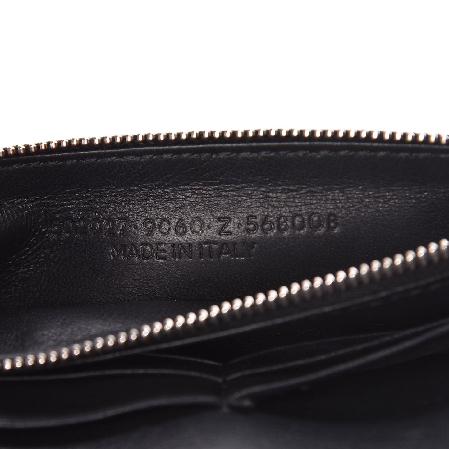 Pebbled Calfskin Everyday Chain Wallet White