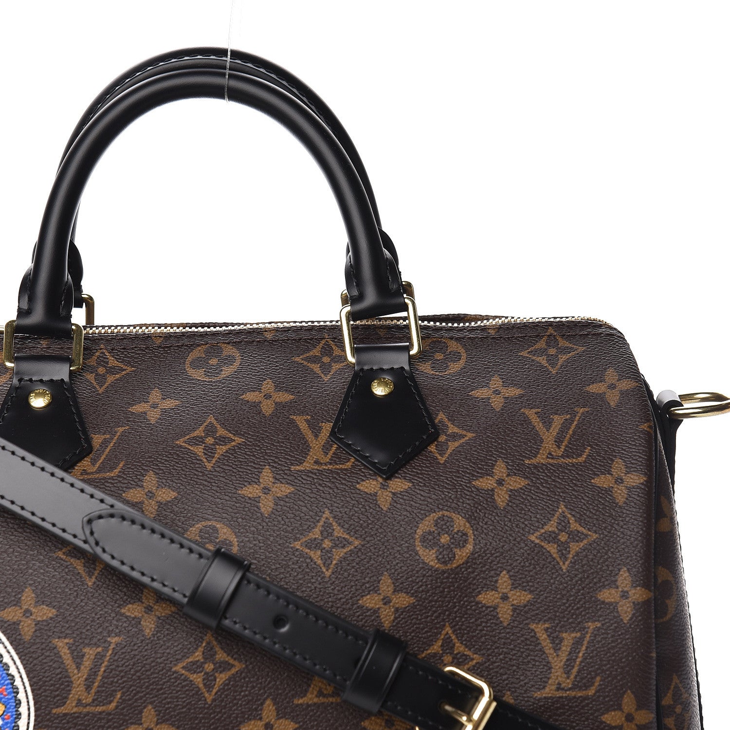Louis Vuitton Monogram My World Tour Speedy Bandouliere 30 Black 12 of 12