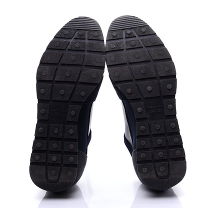 Balenciaga Calfskin Neoprene Mesh Womens Race Runner Sneakers 38 Bleu Nuit 10 of 11