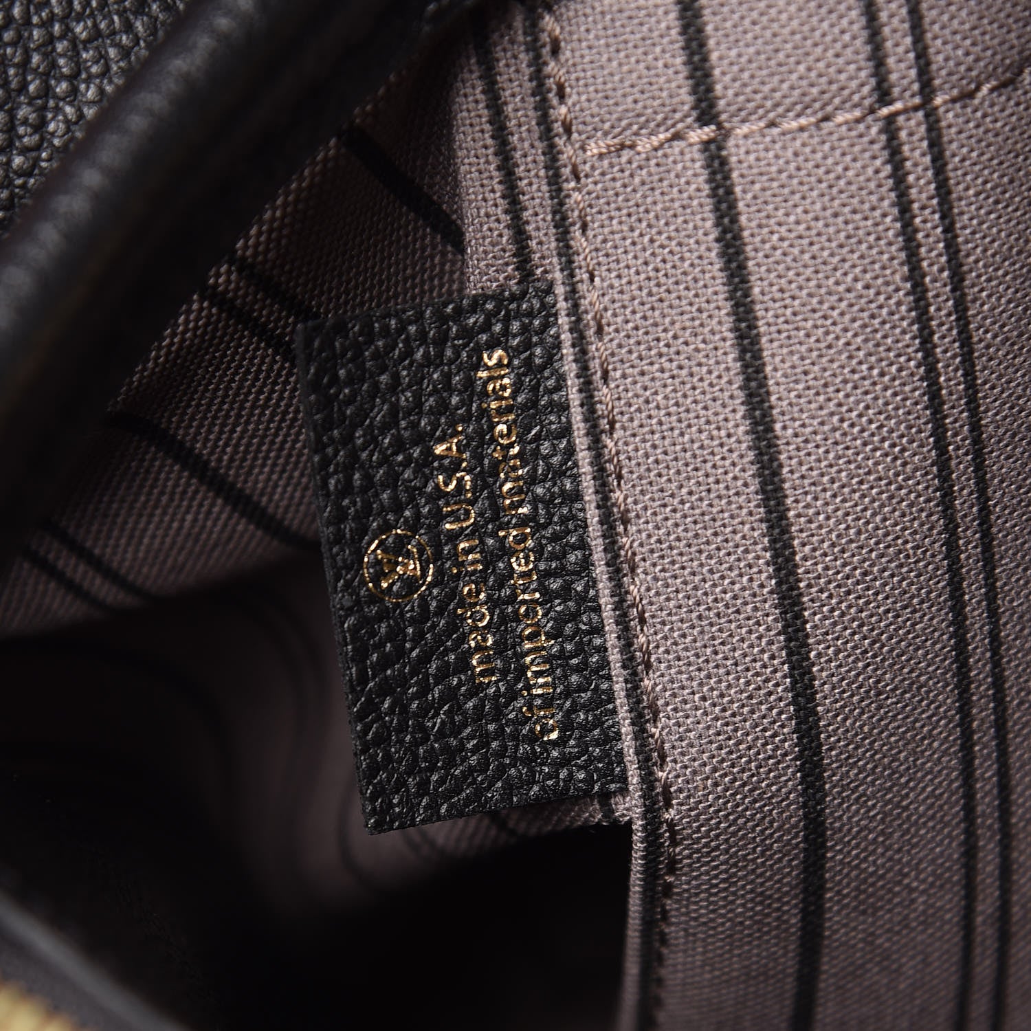 Louis Vuitton Empreinte Montaigne MM Black 7 of 11
