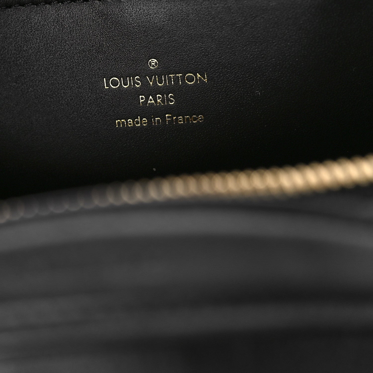 Louis Vuitton Calfskin Monogram Embossed Utility Bag Black 6 of 8